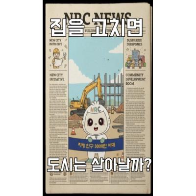 [NRC NOW] 제 27편 _ NRC 정책연구동향 VOL.09 | 집을 고치면 도시는 살아날까? 표지이미지