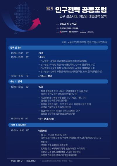 제3차 인구전략 공동포럼 대표 이미지