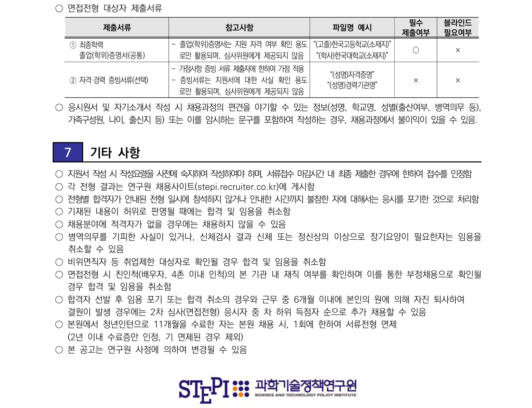 과학기술정책연구원 2025년 3차 청년인턴 채용 공고문 - 자세한 사항은 아래 첨부된 [붙임1] 2025년 3차 청년인턴 채용공고문.pdf 참조